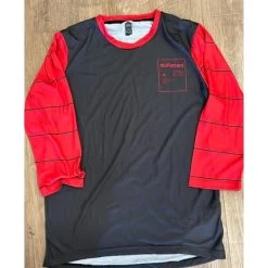 100% Airmatic 3/4 Sleeve Jersey - Black/Dark Red M