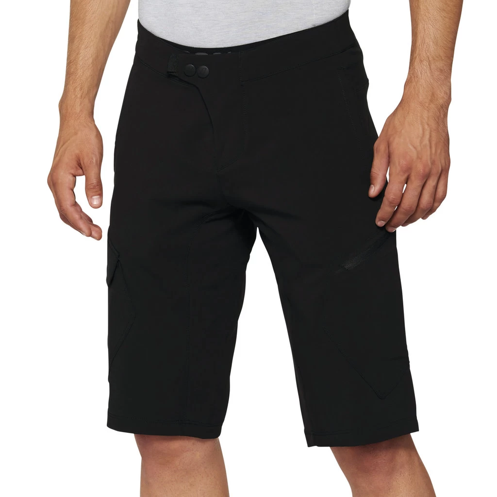 100% RIDECAMP Shorts W/Liner Black 1 100% RIDECAMP Shorts W/Liner Black