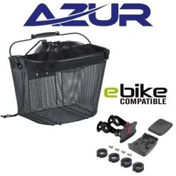 AZUR Quick Release Shopper E-Bike Mesh Basket