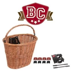 Front Tan Wicker Basket- Quick Release