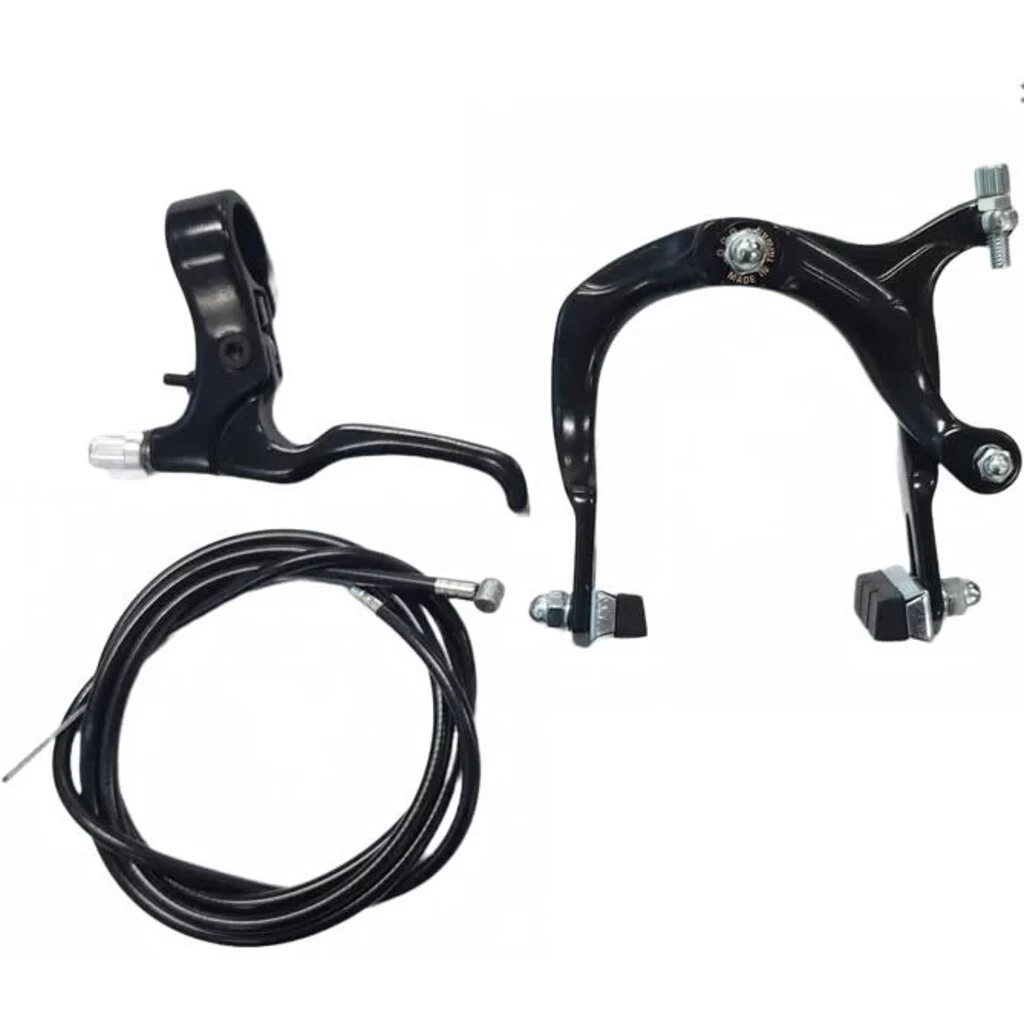 BMX Brake Set- 2 Finger Brake Lever With Rear Brake Caliper 1 BMX Brake Set- 2 Finger Brake Lever With Rear Brake Caliper