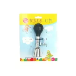 AIR HORN 15cm Long Silver With Black Rubber Bulb