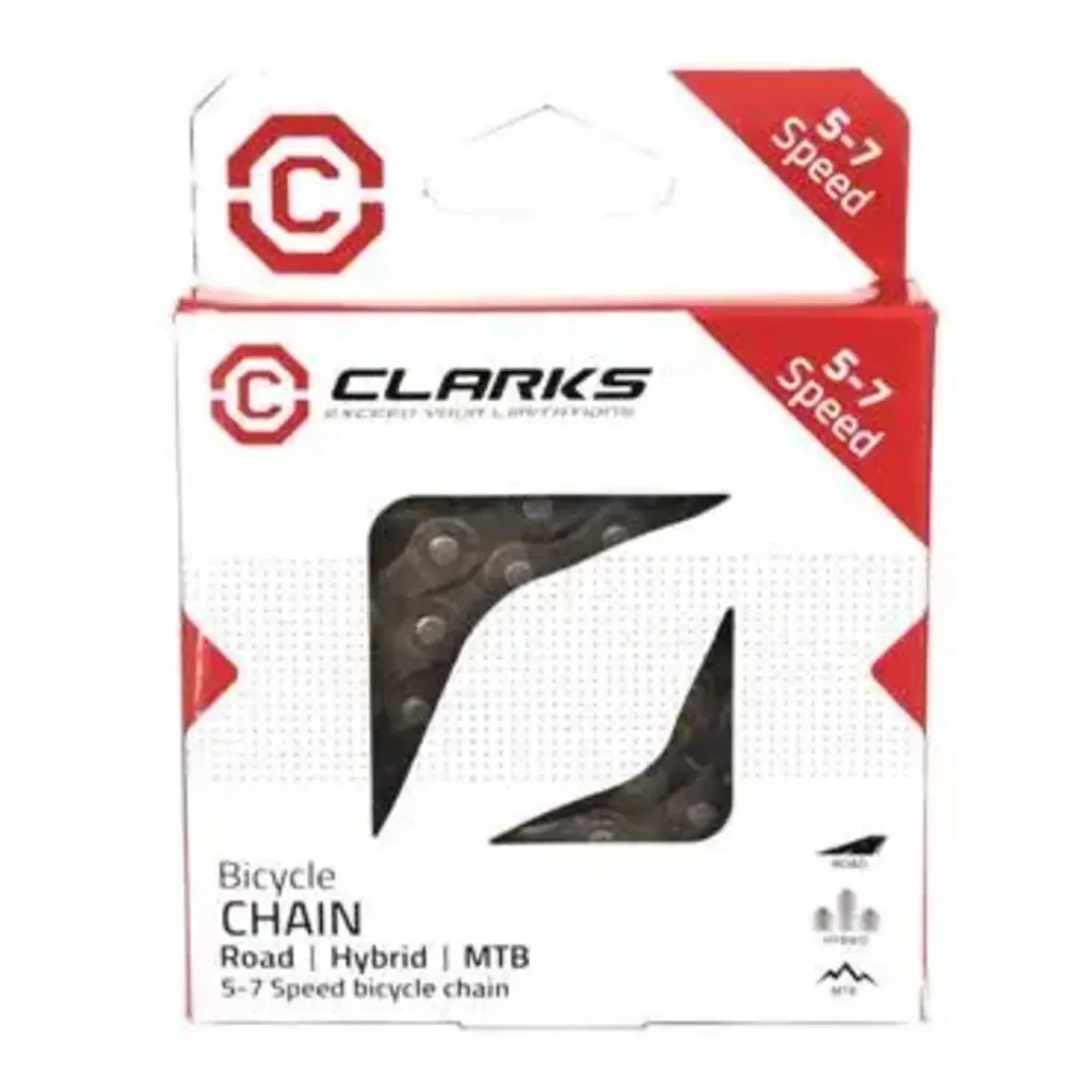 Clarks 5-7 Speed Chain 136L W/Connect Link -Suitable For E-Bike 1 Clarks 5-7 Speed Chain 136L W/Connect Link -Suitable For E-Bike