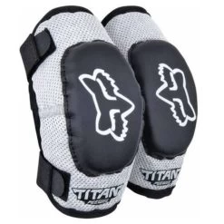 Fox Titan PeeWee Titan Youth Elbow Guard - Black Silver