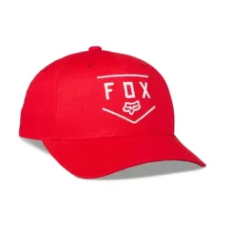 Fox Youth Shield 110 Snapback Hat - Flame Red OS