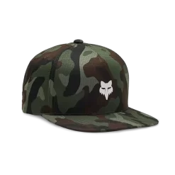 Fox Head Camo Tech Snapback Hat Green Camo