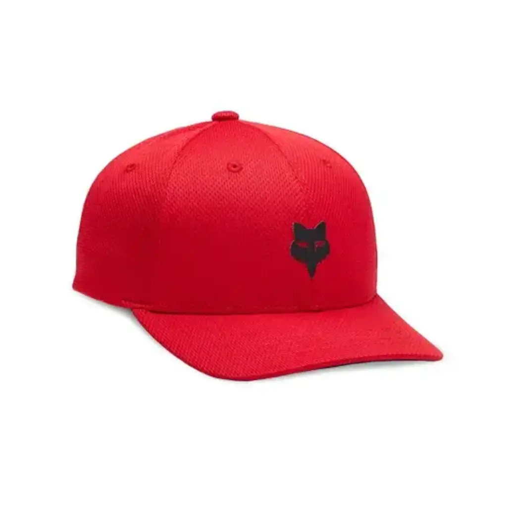 Fox Youth Lithotype 110 Snapback Hat - Flame Red OS 1 Fox Youth Lithotype 110 Snapback Hat - Flame Red OS