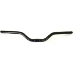 HANDLEBAR 25.4mm, 64cm Wide, 60mm Rise, Steel BLACK