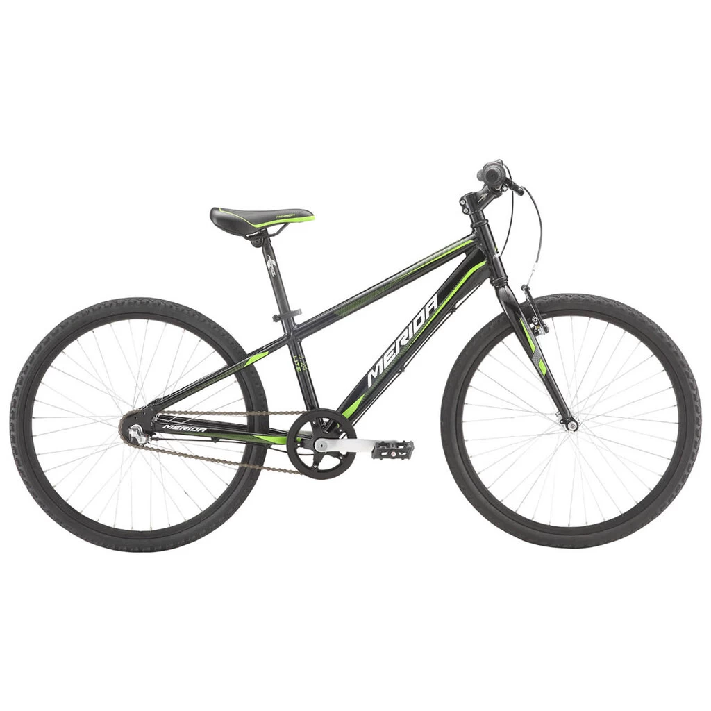 MERIDA 21 Matts J24 Lite Boys 24" - Matte Black (Green/White) 1 MERIDA 21 Matts J24 Lite Boys 24" - Matte Black (Green/White)
