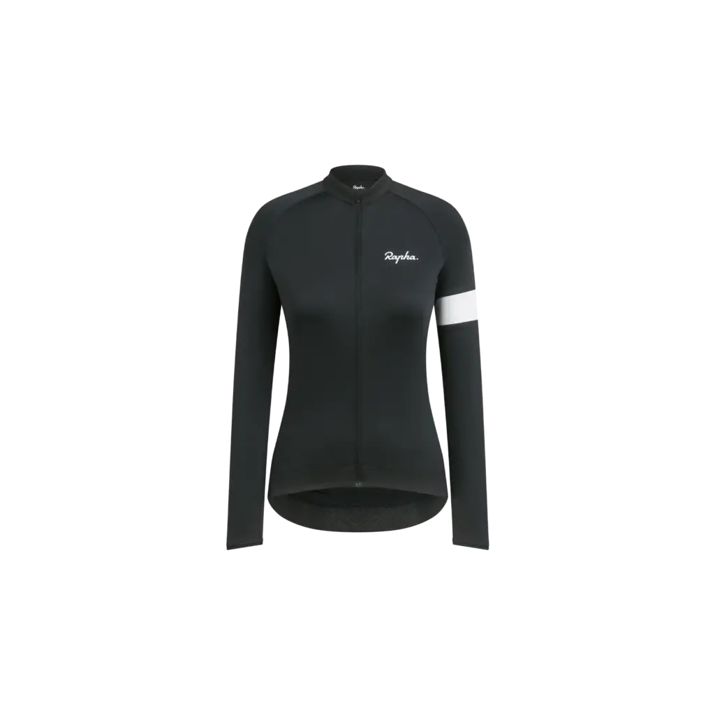 Rapha Women's Core Long Sleeve Cycling Jersey - Black 1 Rapha Women's Core Long Sleeve Cycling Jersey - Black