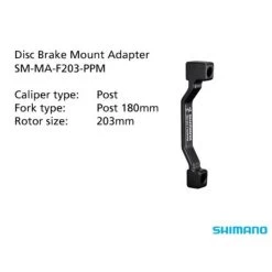 Shimano SM-MA-F203-PPM Adapter 203mm Caliper: Post Mount: Post 180mm