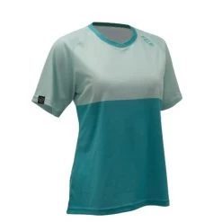 Solo Jersey Explore S/S Womens - Teal/Light Blue L