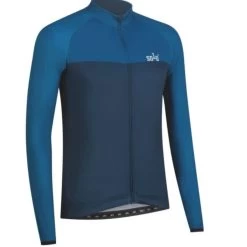 SOLO Mens 3-Season LS Light/Dark Blue Jersey 2XL