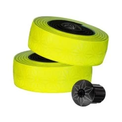 SUPACAZ BAR TAPE SSK NEON YELLOW STAR FADE