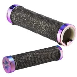SUPACAZ Grips Diamond Kush – Black & Oil Slick Rings