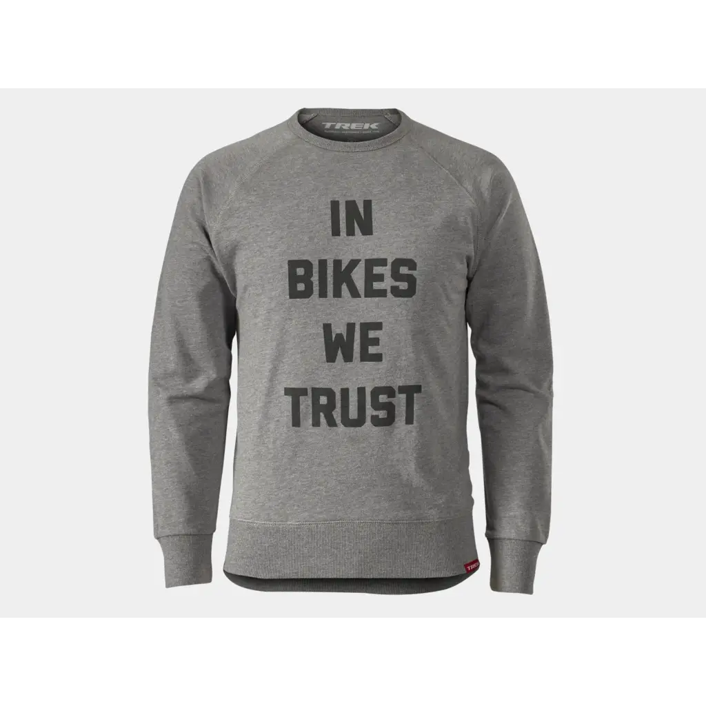 Trek In Bikes We Trust Crewneck Sweatshirt M 1 Trek In Bikes We Trust Crewneck Sweatshirt M