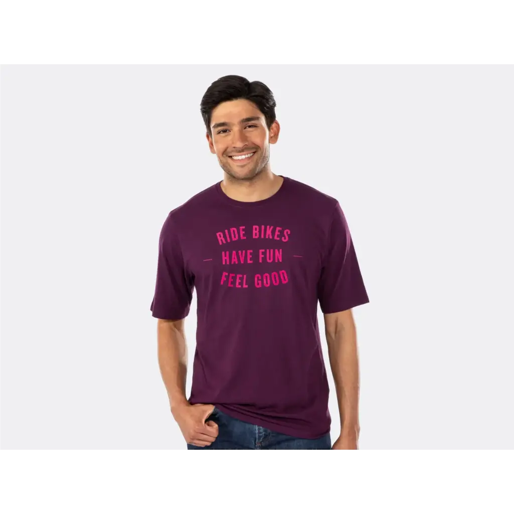 Trek Ride Bikes T-Shirt Mulberry - Medium 1 Trek Ride Bikes T-Shirt Mulberry - Medium