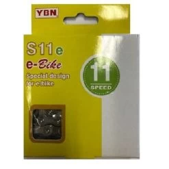YBN 11 Speed Chain Silver E-Bike 1/2 X 11/128 136 Link